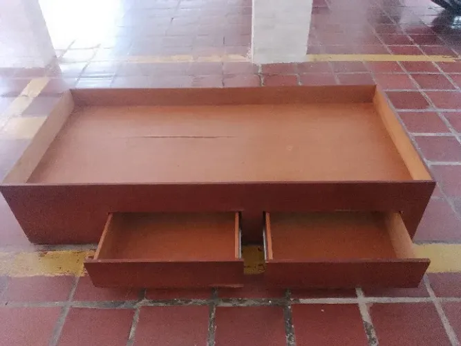 Cama solteiro com gavetas