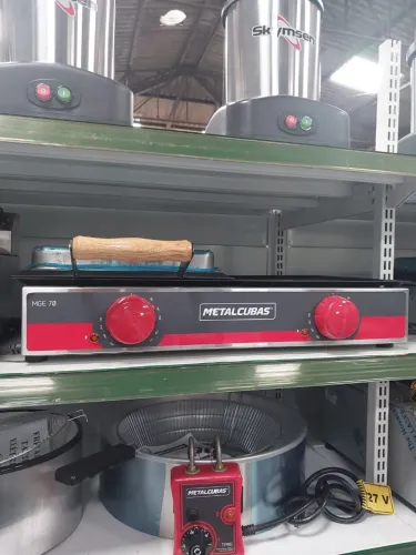 Chapa elétrica  metalcubas com prensa 70cm 