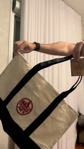bolsa trader joe's canvas tote grande