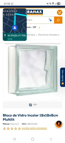 Tijolo de vidro