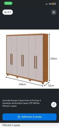 Guarda roupa de casal.(USADO)