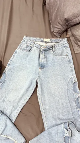 Calça jeans wide leg