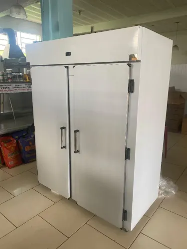 CÂMARA FRIA INOX 600KG 2 PORTAS GANCHEIRA PARA CARNE AÇOUGUE R$ 8.699,00