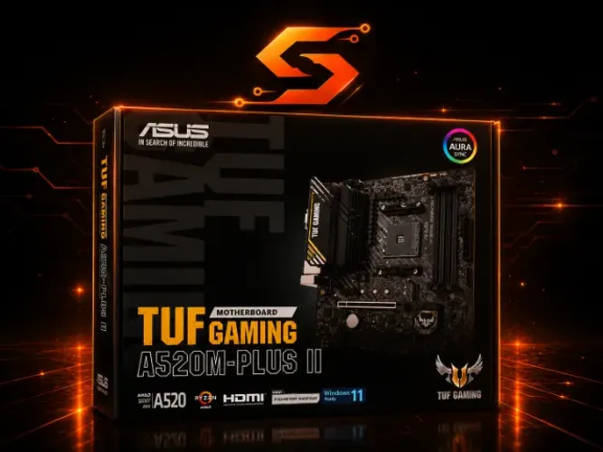 Placa Mãe ASUS TUF GAMING A520M-PLUS II AMD AM4 mATX DDR4
