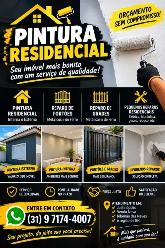 Pintura residencial e solda recuperação