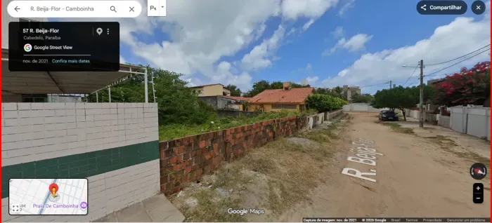 Vende -se Lote de Terreno Em Camboinha C/384m² Sendo 12,00 x 32,00 Lada da Praia