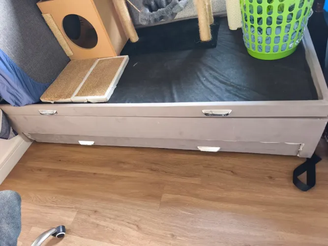 Cama Box Baú Solteiro com Cama Auxiliar
