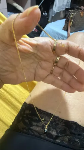 Cordão de ouro com medalha ouro 18k