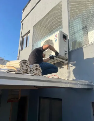 Instalação de ar condicionado e limpeza de ar condicionado