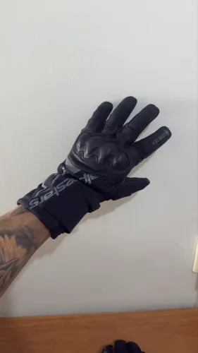 Luva Alpinestars Wt 4 Gore-tex Moto Imperméavel Cor Preto Tamanho L