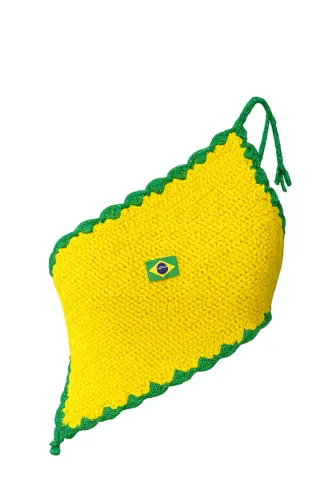 Top de crochê Brasil copa do mundo- sob encomenda 