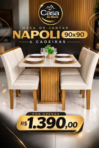 Mesa de jantar off white 