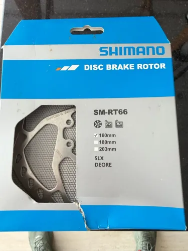 Disco de freio Shimano 160mm Sm-rt66 Com 6 Parafusos