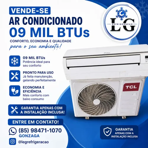 Ar condicionado de 09 mil BTUs