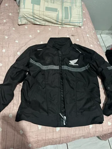 Jaqueta Honda Waterproof Preto/cinza Masculina Impermeável