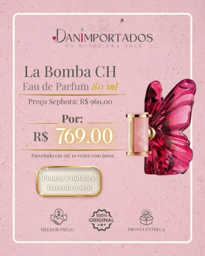 Perfumes Miss Dior Jadore 212 Vip Rose La Bomba Good Girl 
