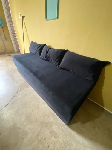 Sofá - cama preto 