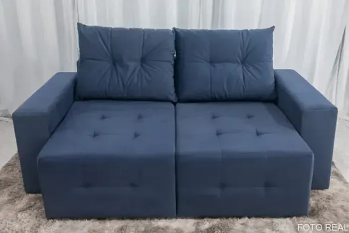 Sofá Veludo No 1,80m Entrega Rápida