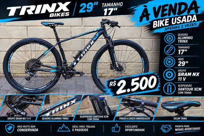 Bike trinx tamanho 17