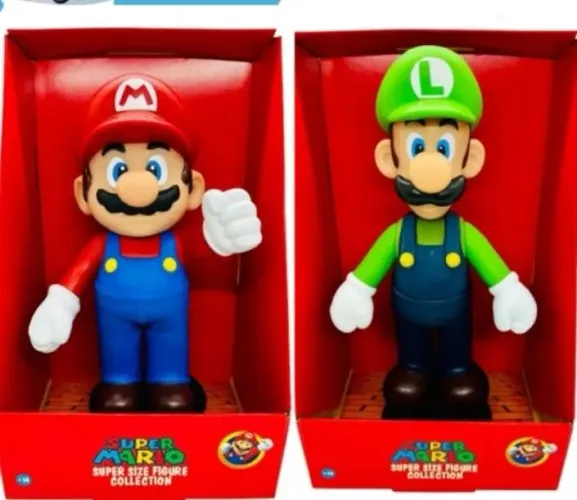 Boneco mario, luige ou yoshi