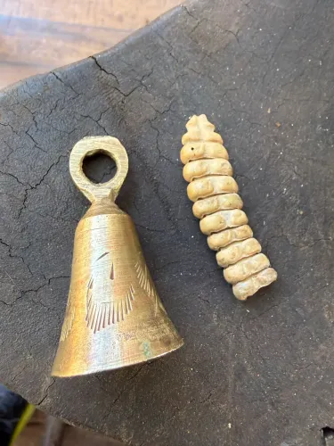 Guizo de bronze e guizo natural