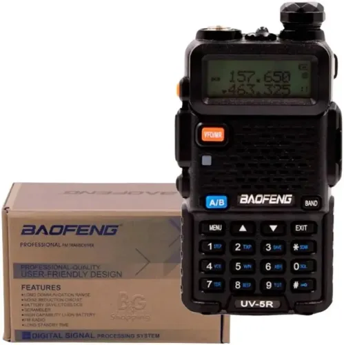 Rádio Comunicador Walk Talk Ht Baofeng Dual Band Uv5r