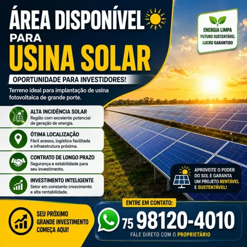 Alugo terra para usina solar