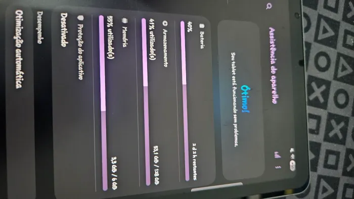 Tablet s9 fe samsung armazenamento 128gb, 6gb memória
