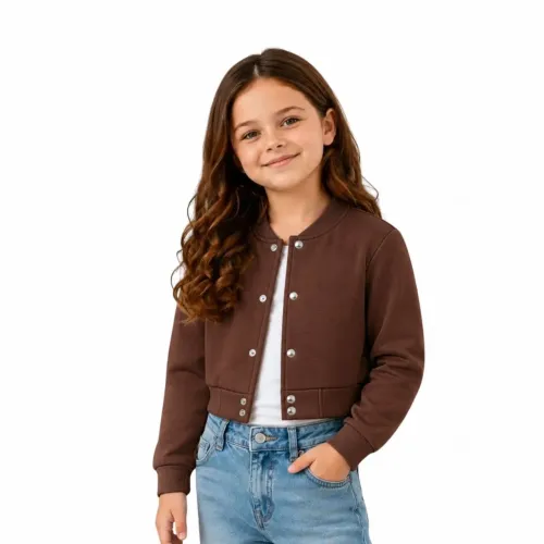Jaqueta Cropped Moletom Infantil
