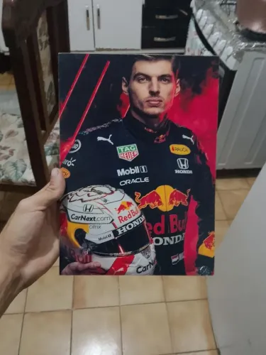 Placa decorativa quadro Max Verstappen formula 1