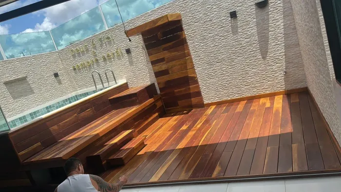 Deck de madeira 