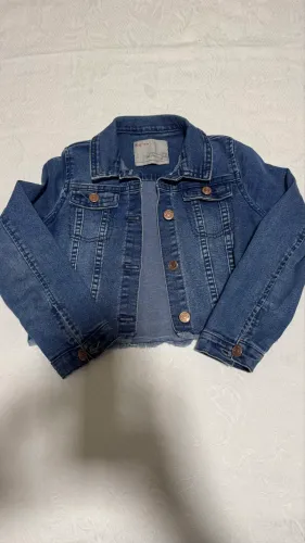 Jaqueta jeans infantil feminina