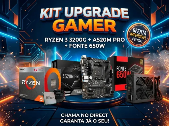 Kit ryzen/placa/fonte