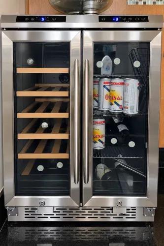 Adega + Cervejeira Avanti Dual Zone Inox - 19 Garrafas + 66 Latas - 127V