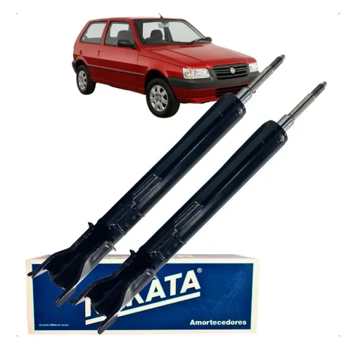 Par amortecedor traseiro Fiat uno 1998 a 2013