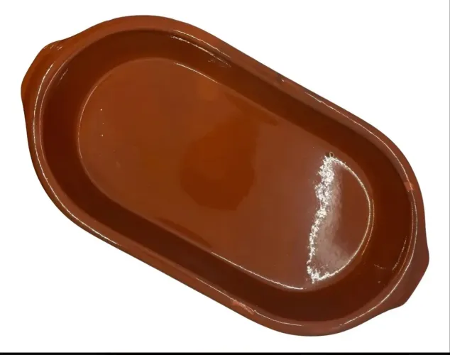 Assadeira De Barro Oval Nº2 Barro Motta
