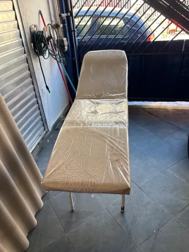 Maca 3 Posições Reclinável Estética Massagem Tattoo Tecido Facto Estrutura Branca