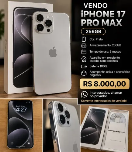 VENDO iPHONE 17 PRO MAX - 256GB 