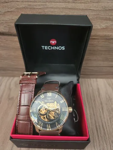 Relógio Technos Masculino Automático Dourado G3265AT