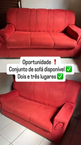 Sofá dois e três lugares em ótimo estado