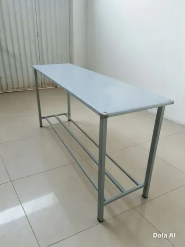 Mesa tampo de inox 1.90 X 55