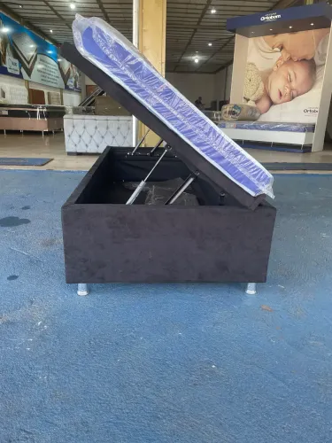 Cama Baú Solteiro com Amplo Compartimento