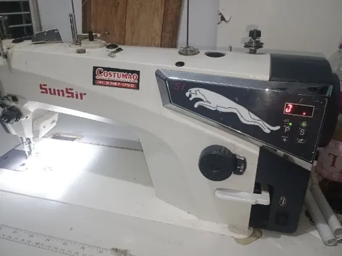 Máquina industrial reta direct drive Sunsir