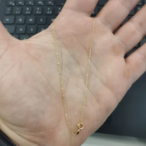 Tornozeleira de Ouro 18k. Possui 0750 na Plaquinha