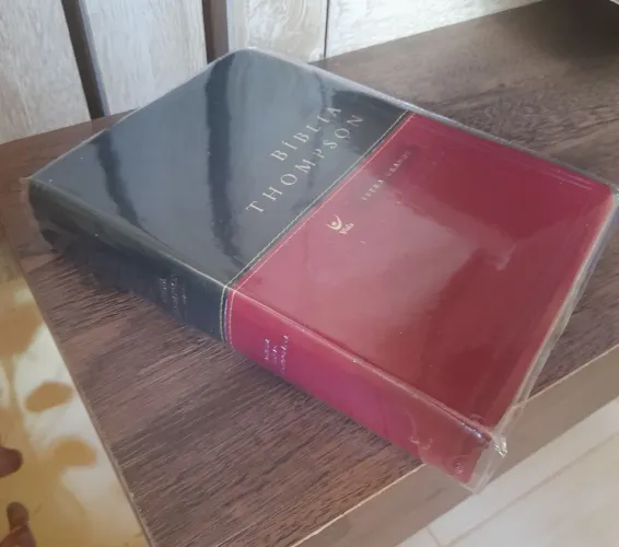 Bíblia de estudo Thompson vermelha e  preto (exelente)