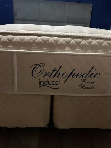 CAMA QUEEN INDUCOL ORTOPHEDIC COM CABECEIRA