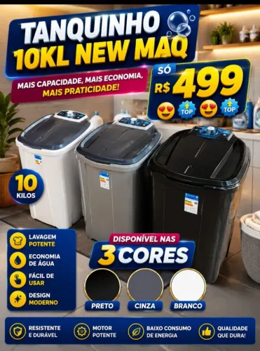 Lavadora tanquinho 10 kilos wastt *