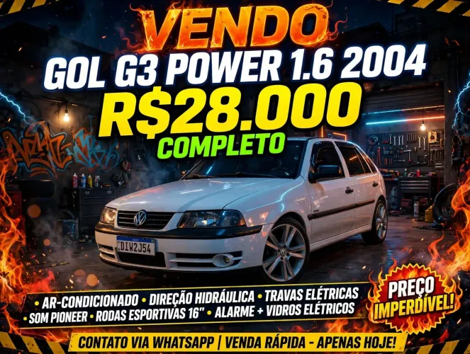 Volkswagen Gol Geração III Power 1.6 MI Total Flex Mec. 4P 2004