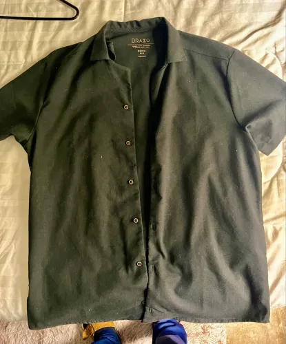 Linda camisa linho NOVA da Drazzo preta M