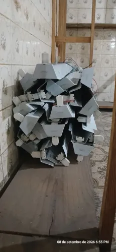 Luminaria reta para lampada tubular